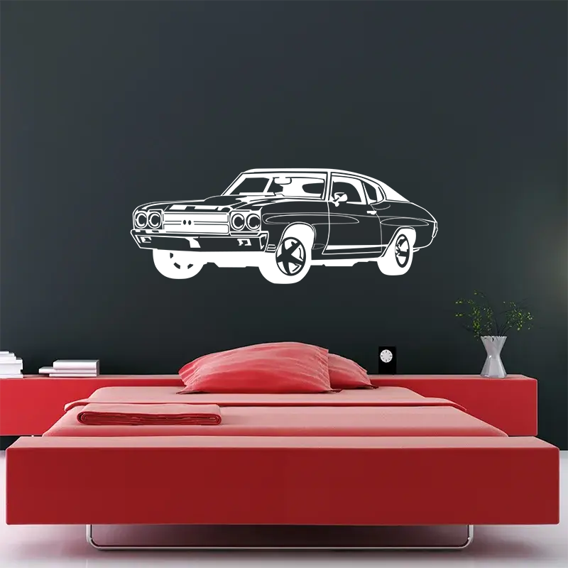 Samolepka na zeď: Auto - 60x25 cm