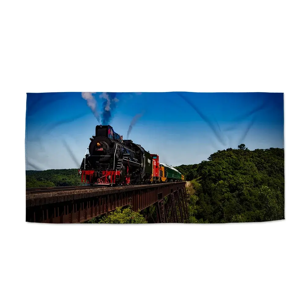 Ručník Vlak na mostě - 70x140 cm