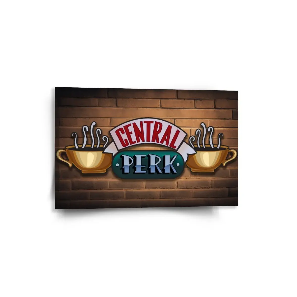 Obraz Seriál přátelé CENTRAL PERK Cihly - 60x40 cm