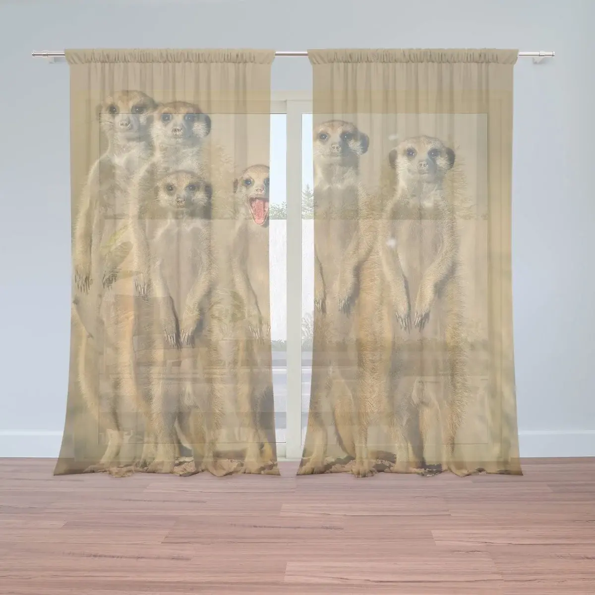 Záclony Surikaty: 2ks 150x250cm