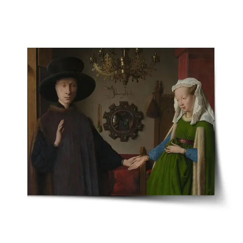 Plakát Svatba manželů - Jan van Eyck - 120x80 cm