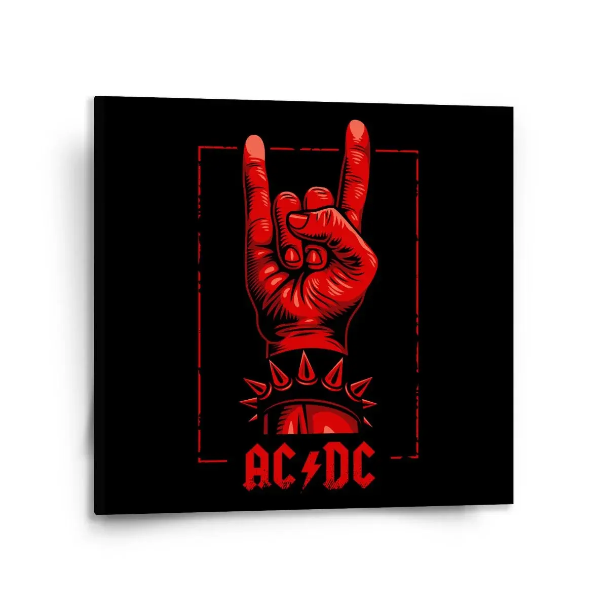 Obraz ACDC Červená ruka - 110x110 cm