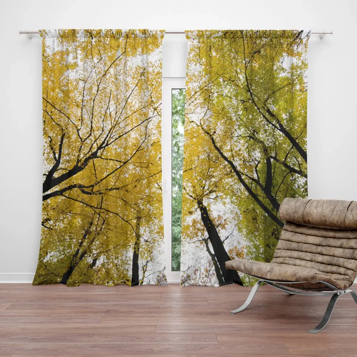 Závěs Koruny stromů: 2ks 140x250cm