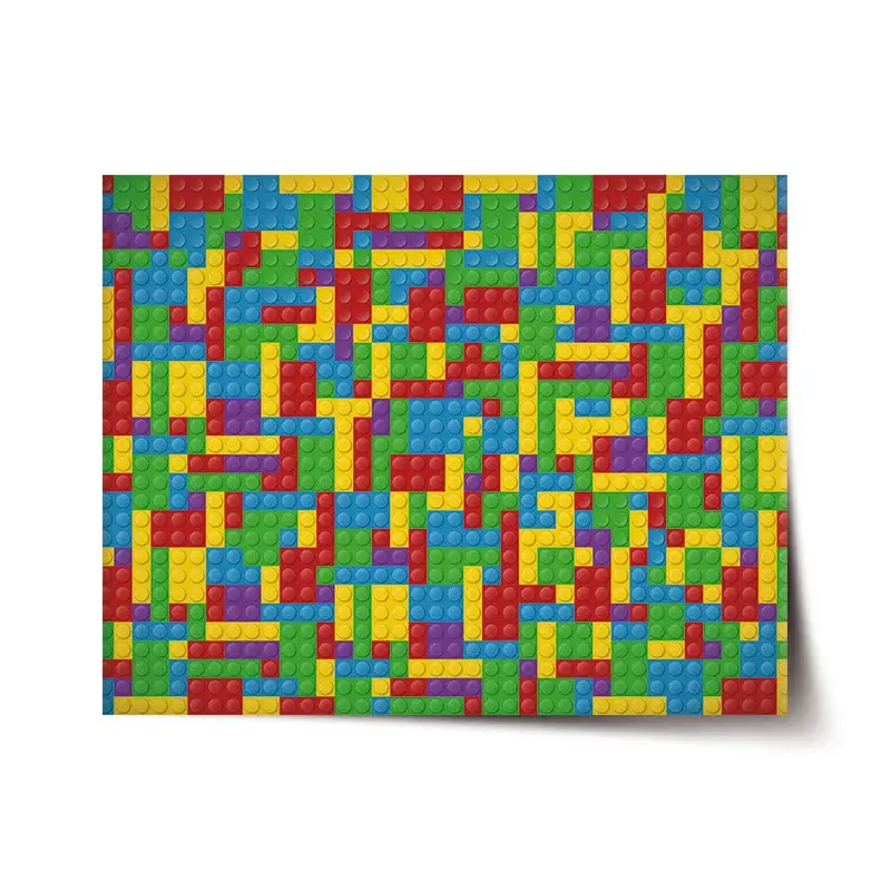 Plakát Barevná stavebnice - 60x40 cm