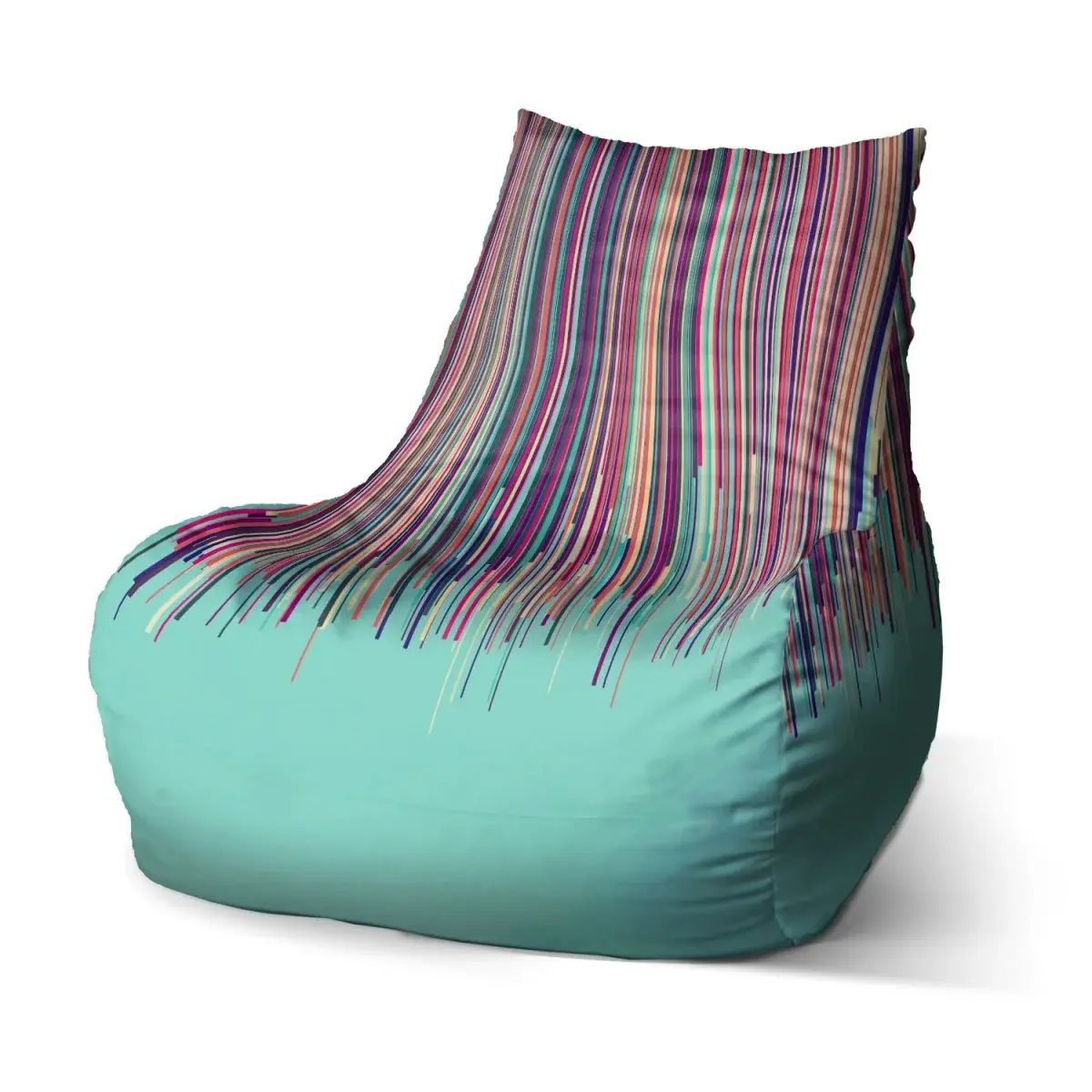 Sedací vak Bean Stékající barva - 100 x 90 x 45 cm