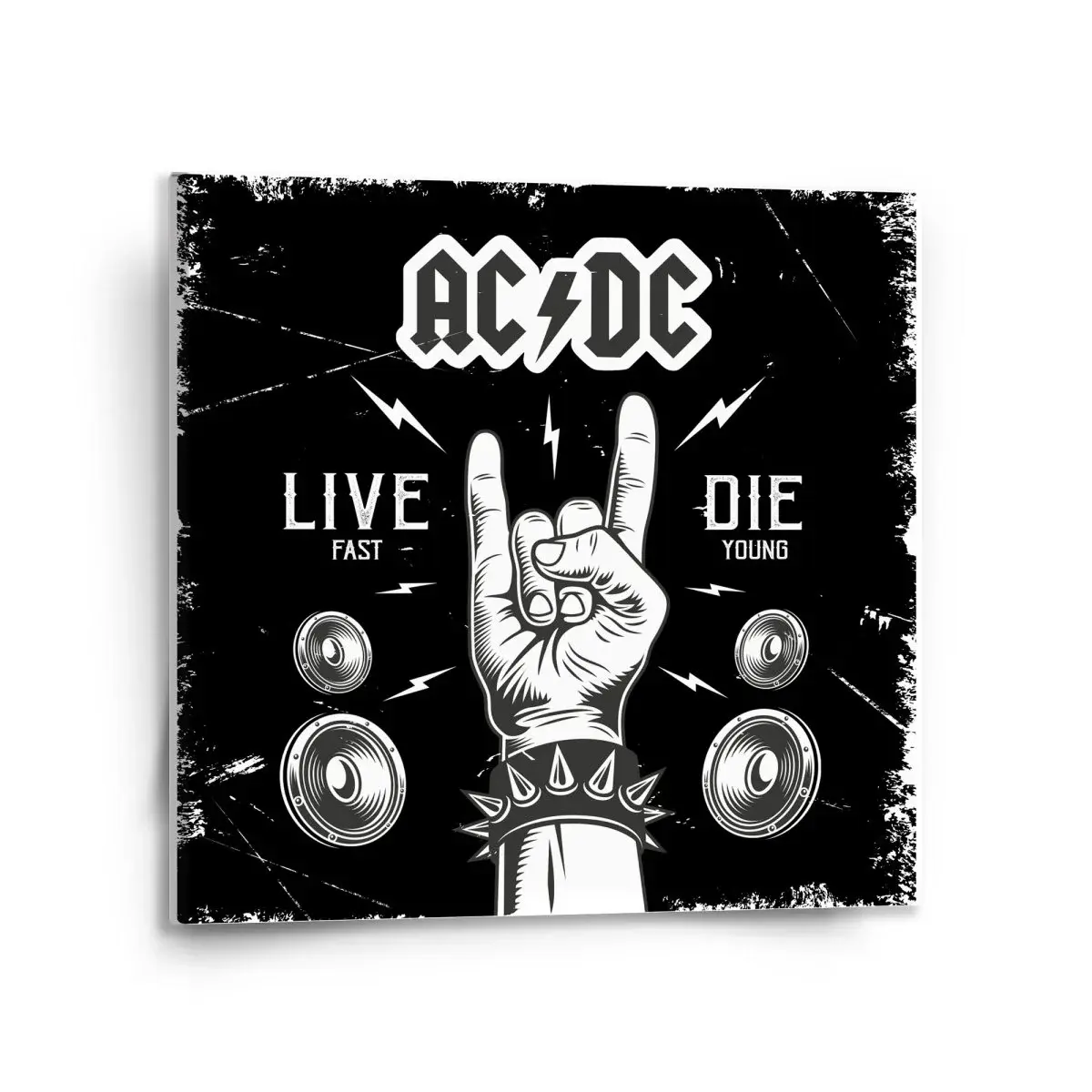 Obraz ACDC Live fast, die young - 110x110 cm