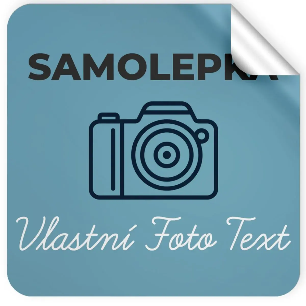 Sada samolepek s vlastním potiskem - 15x15 cm - 10 ks