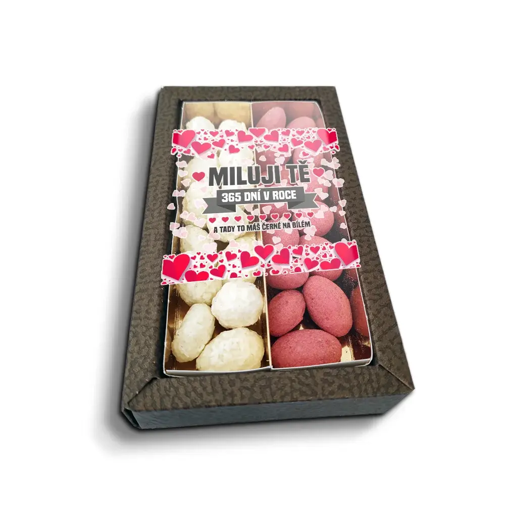Mandle v čokoládě Miluji Tě 365 dní v roce - 2x 80g