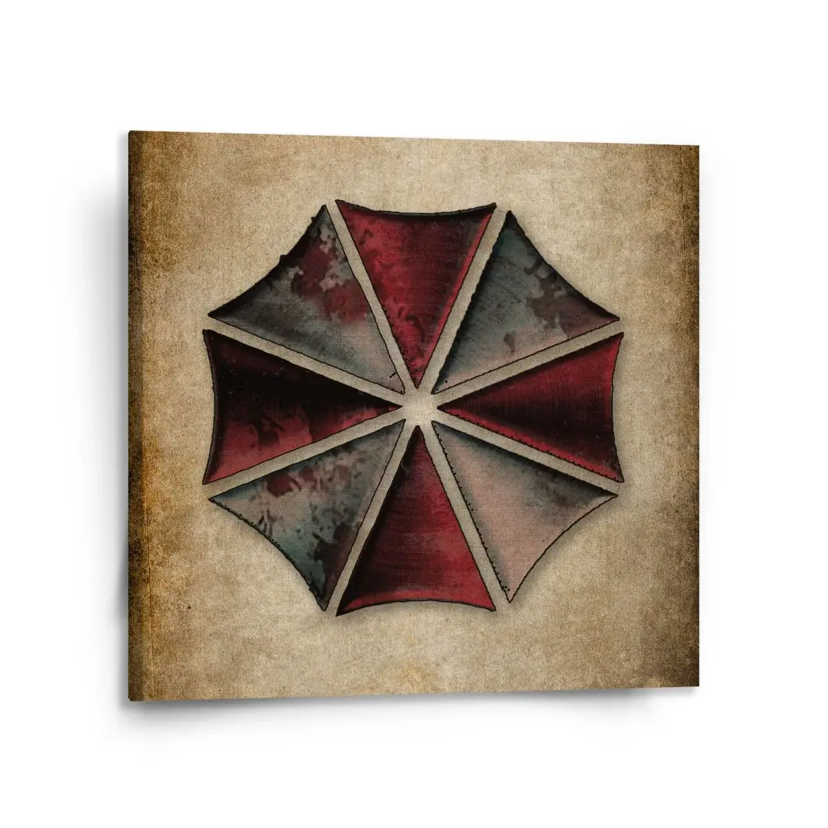 Obraz Resident Evil Umbrella Corporation Vintage - 110x110 cm
