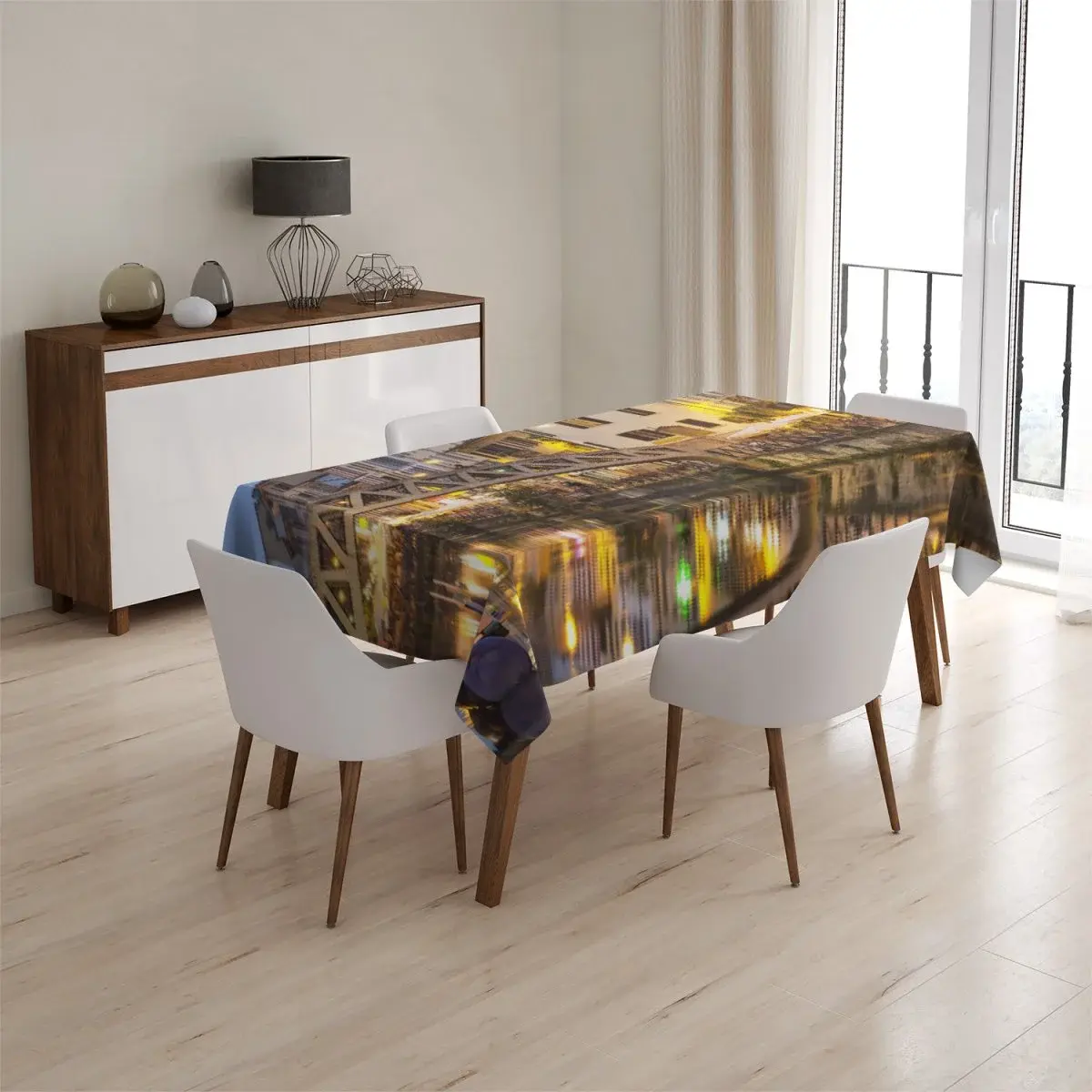 Ubrus Město - 130x130 cm