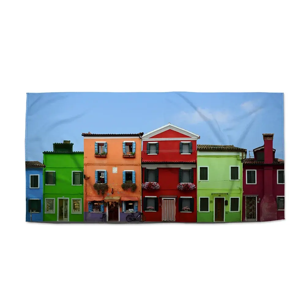 Ručník Domky - 70x140 cm