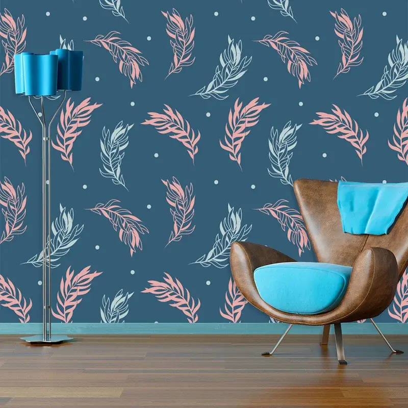 Tapeta Barevná peříčka - 336x220 cm