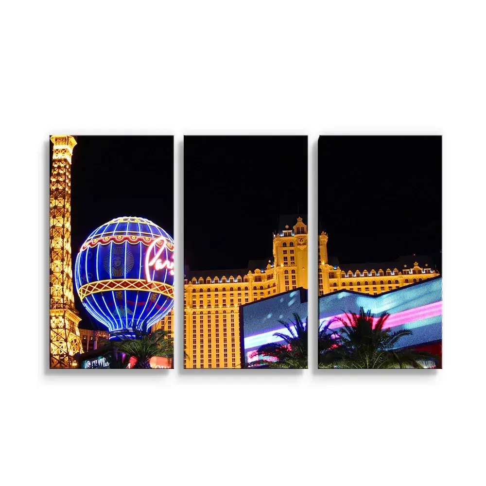 Obraz - 3-dílný Las Vegas 3 - 120x80 cm