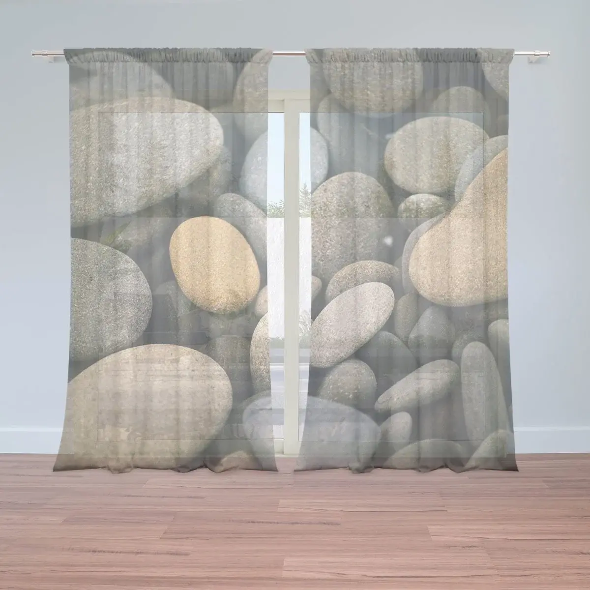 Záclony Kameny: 2ks 150x250cm