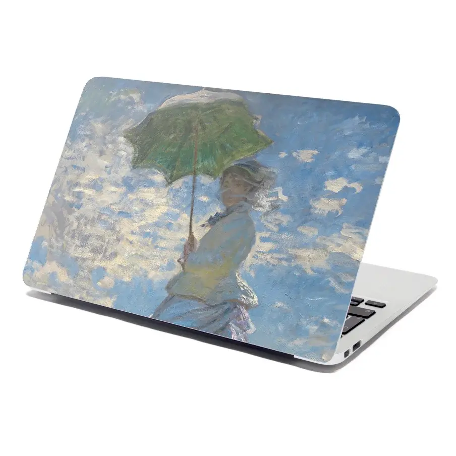 Samolepka na notebook Dáma se slunečníkem - Claude Monet - 29x20 cm