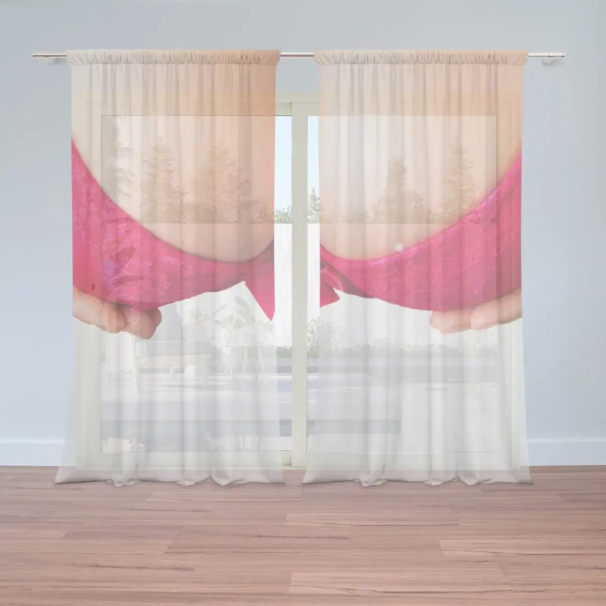 Záclony Ňadra: 2ks 150x250cm