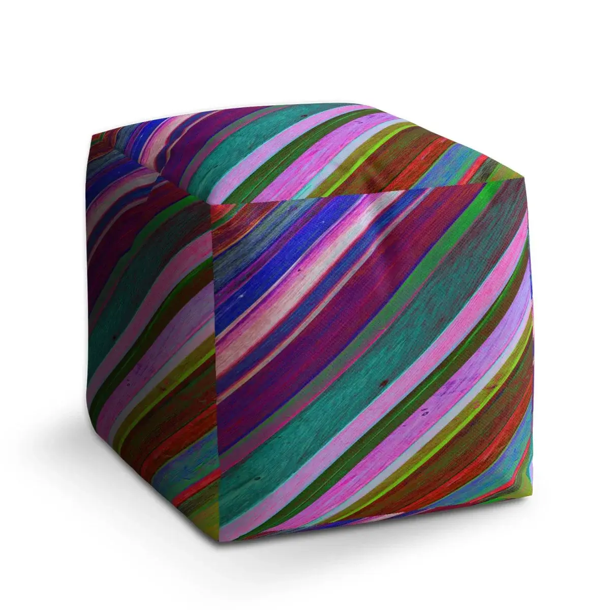 Taburet Cube Nabarvené dřevo - 60x60x60 cm