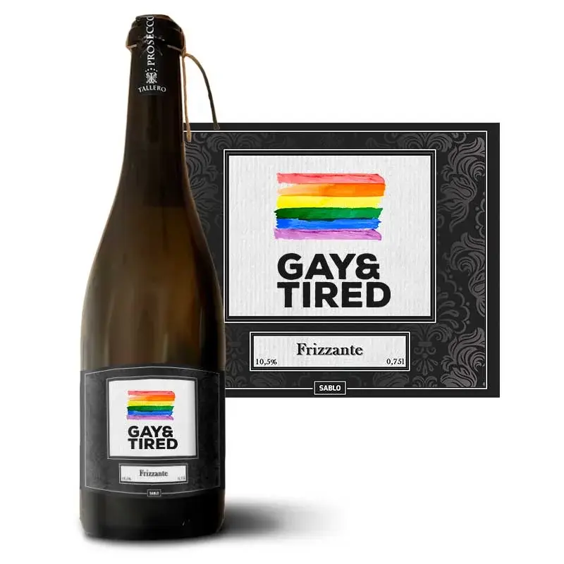 Prosecco GAY &amp; TIRED: 0,75 l
