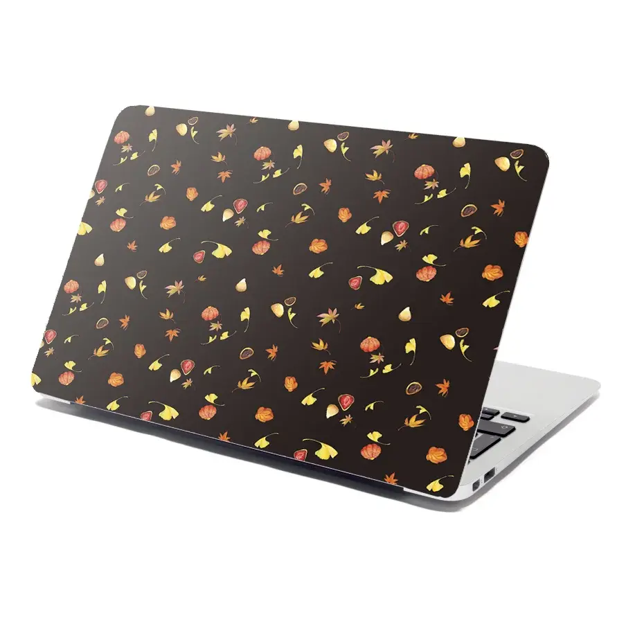 Samolepka na notebook Podzim na černé - 38x26 cm