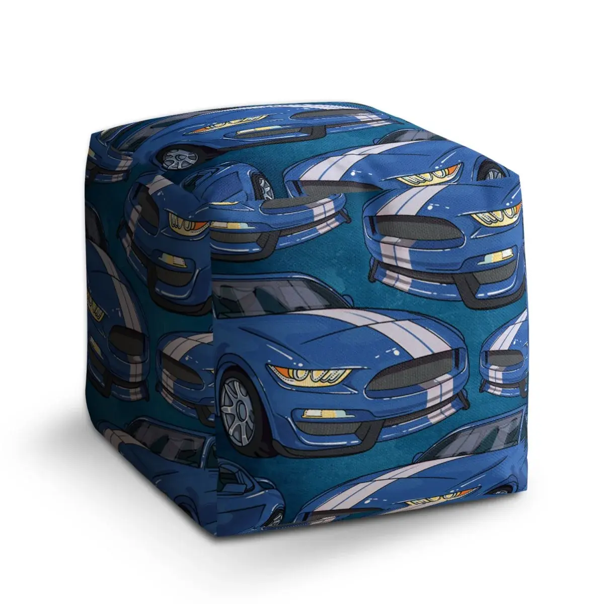 Taburet Cube Mustang Pattern - 50x50x50 cm
