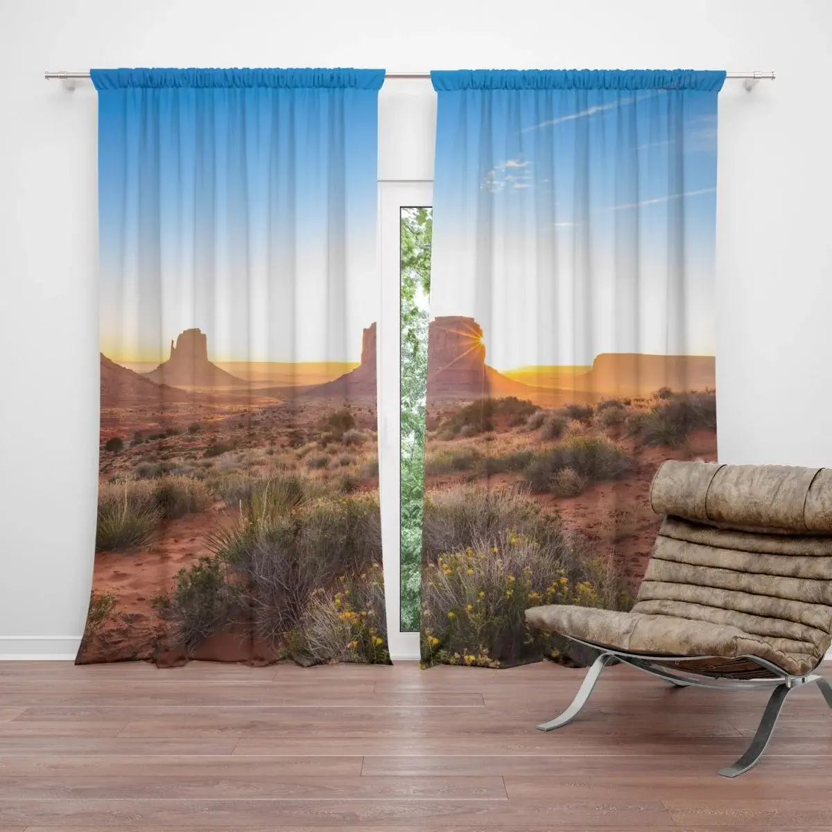 Závěs Skály v poušti 2: 2ks 140x250cm