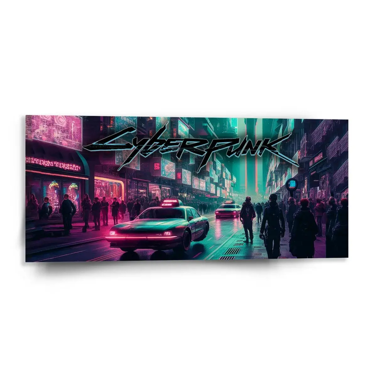 Obraz Cyberpunk 2077 Město - 110x50 cm