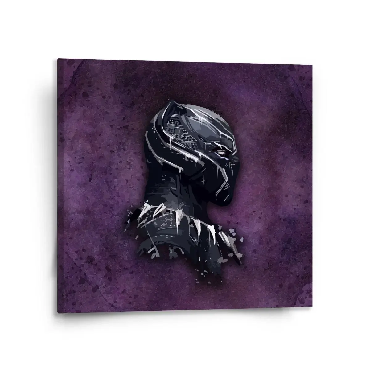 Obraz BLACK PANTHER z profilu Fialový mlhavý - 110x110 cm