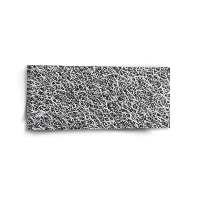 Obraz Bílá vlákna - 110x50 cm