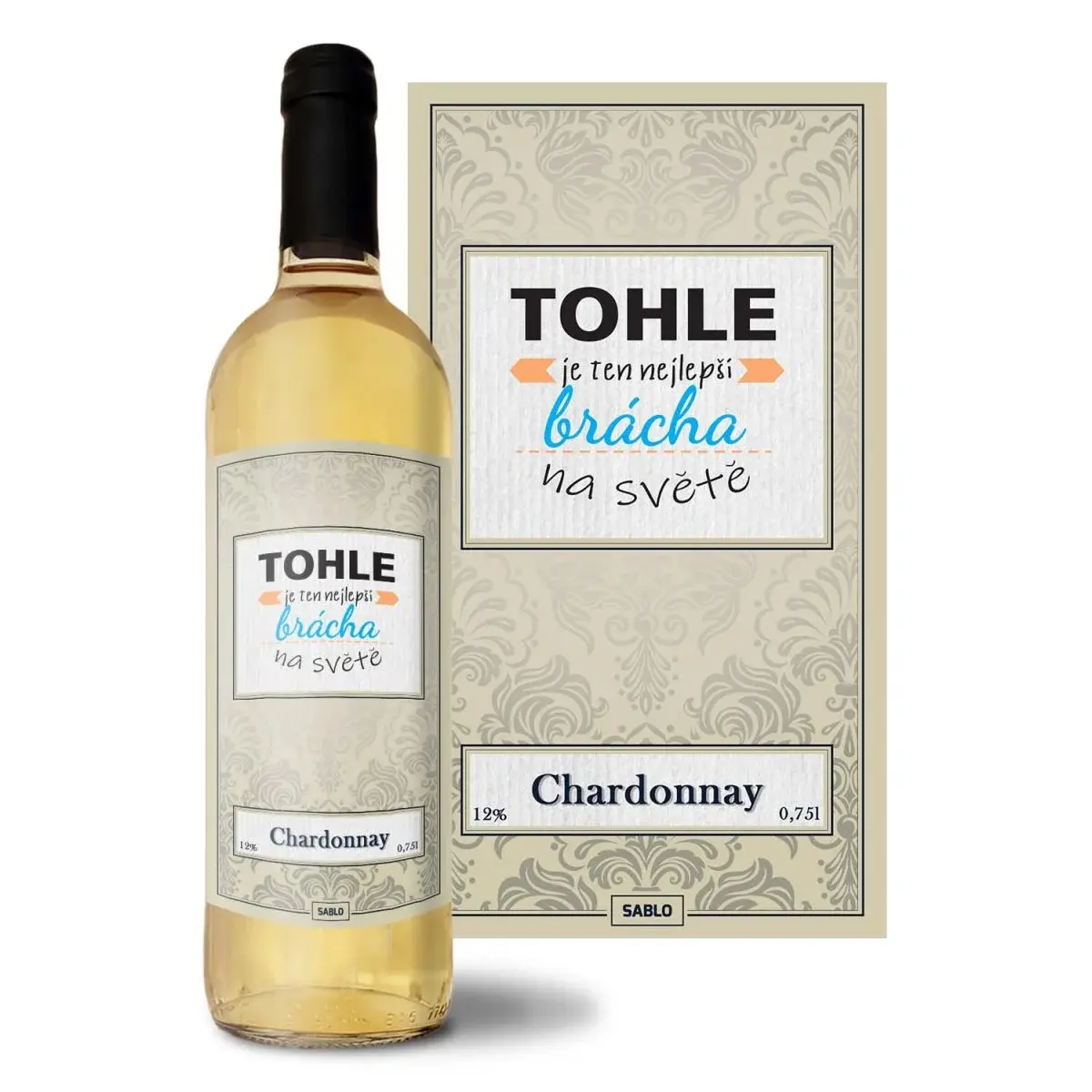 Bílé víno Tohle je ten nejlepší brácha na světě: 0,75 l