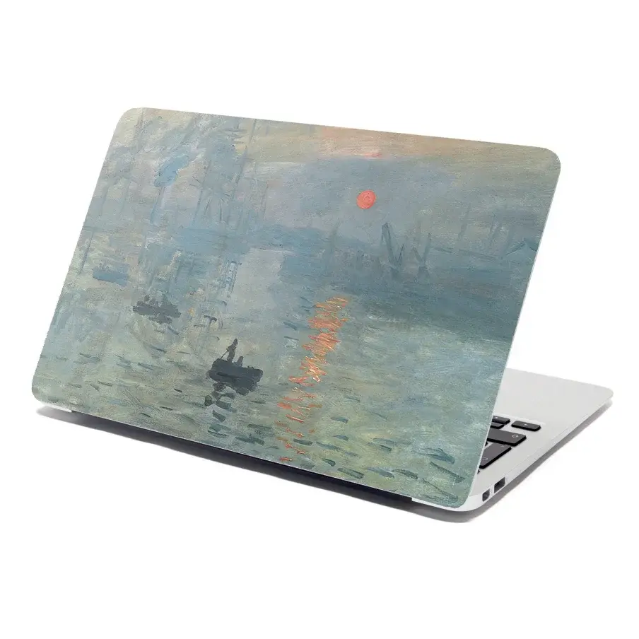 Samolepka na notebook Imprese, východ slunce - Claude Monet - 29x20 cm
