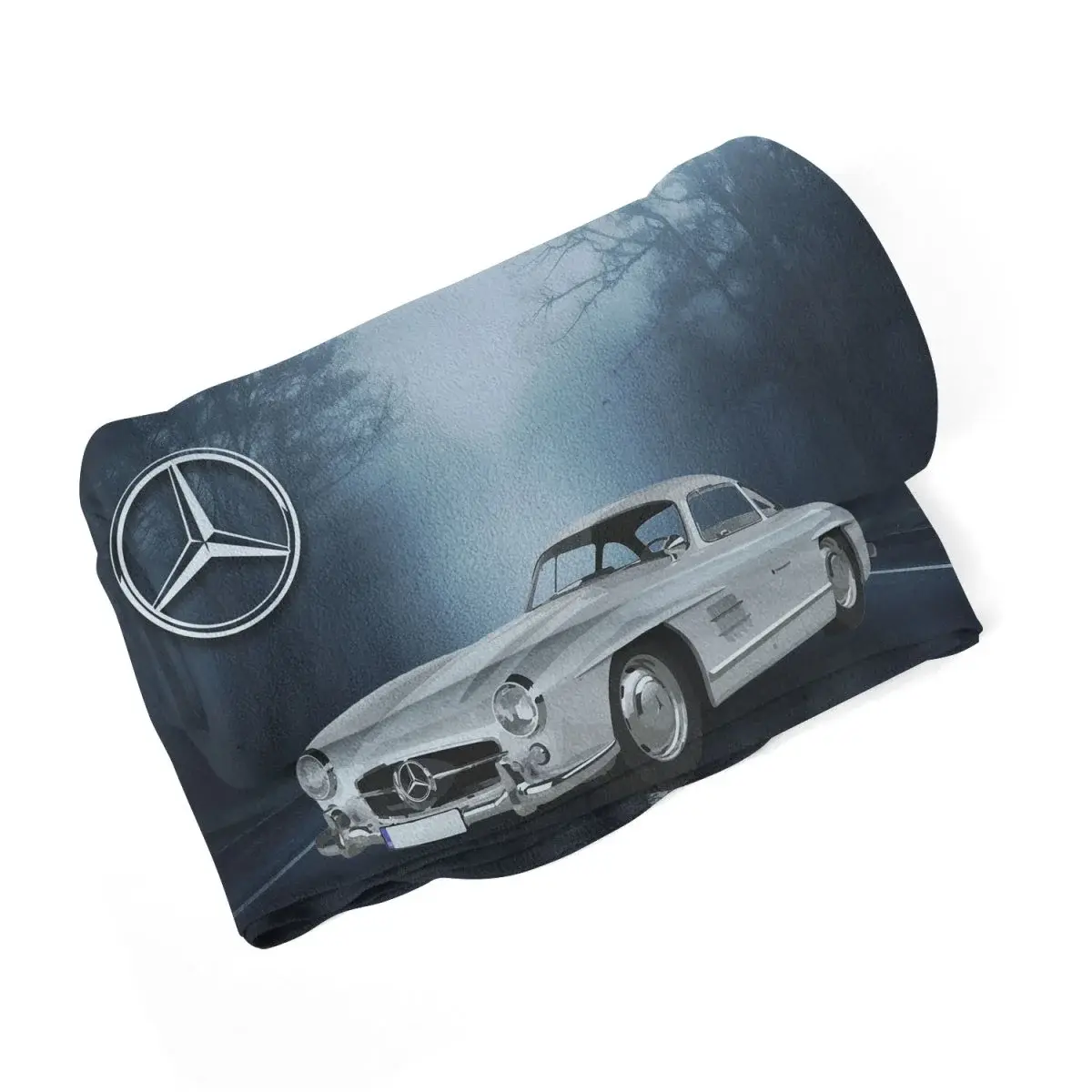 Deka Mercedes-Benz 300 SL V lese - 150x120 cm