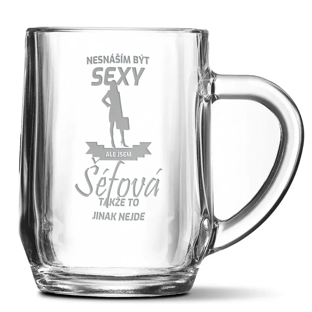 Půllitr Nesnáším být sexy, ale jsem šéfová: 0,5