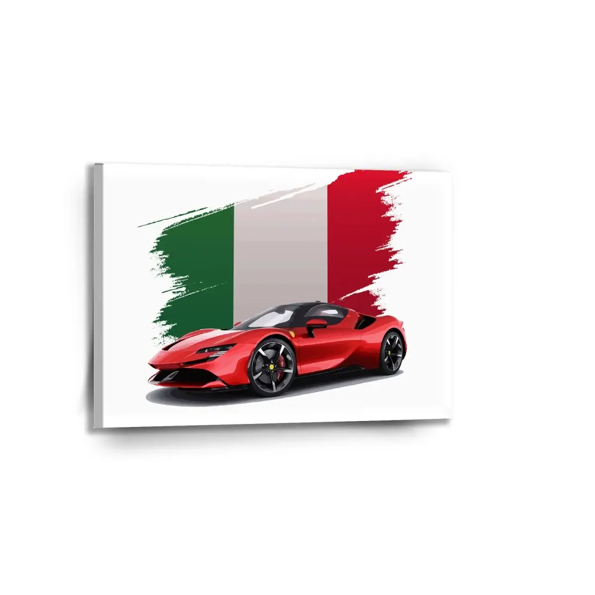 Obraz Ferrari Italská vlajka - 90x60 cm