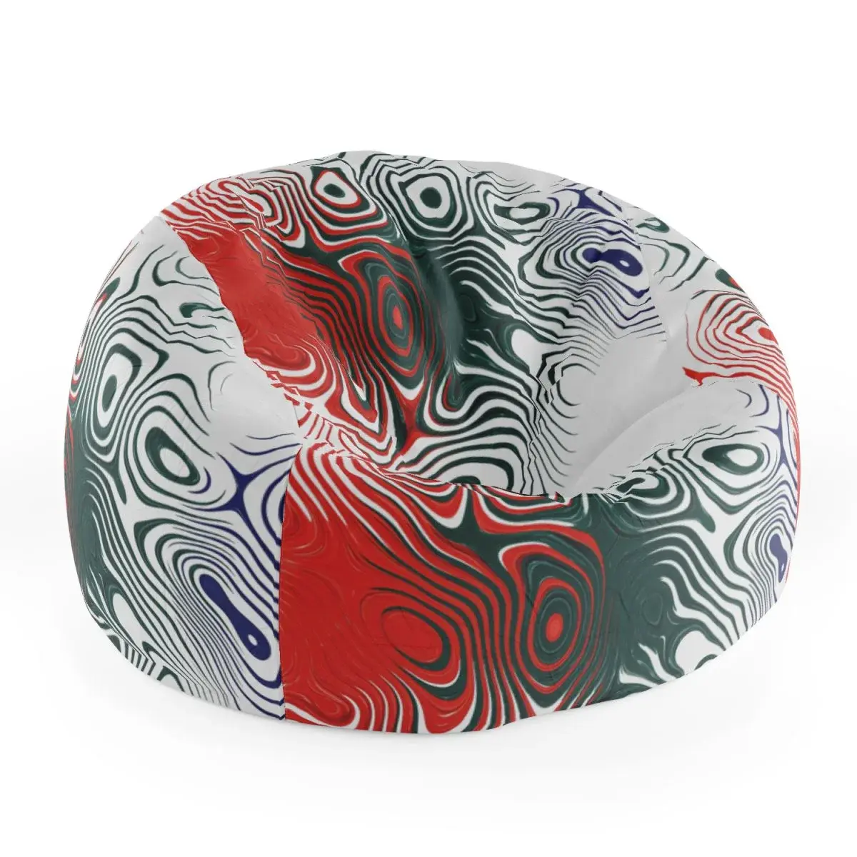 Sedací vak Cocoon Dvoubarevná abstrakce - 75 x 45 x 35 cm