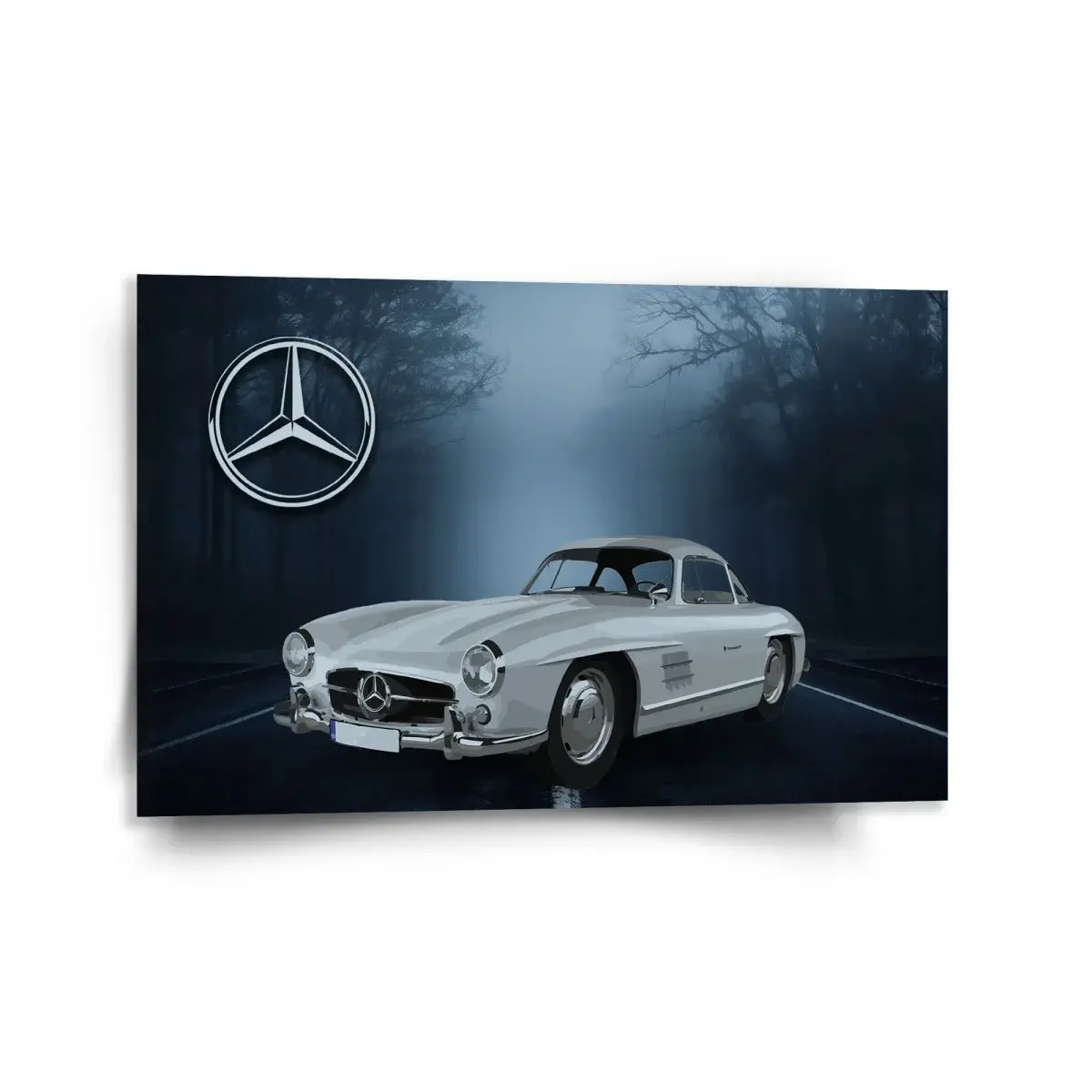 Obraz Mercedes-Benz 300 SL V lese - 120x80 cm
