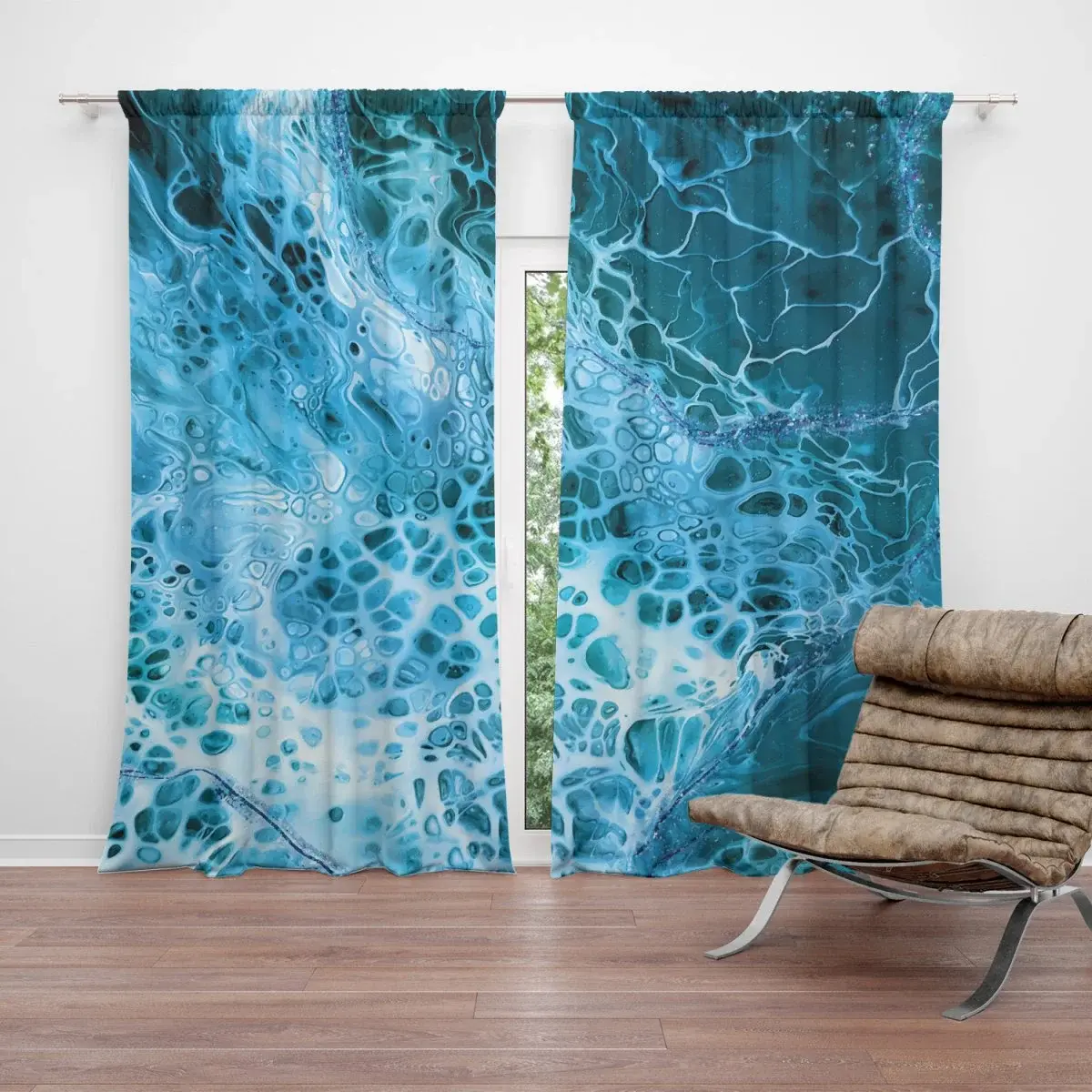 Závěs Magická modrá: 2ks 140x250cm