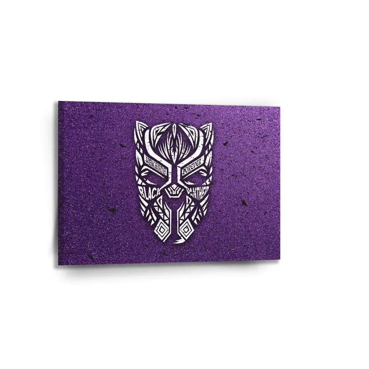 Obraz BLACK PANTHER wakanda forever Bílý - 90x60 cm