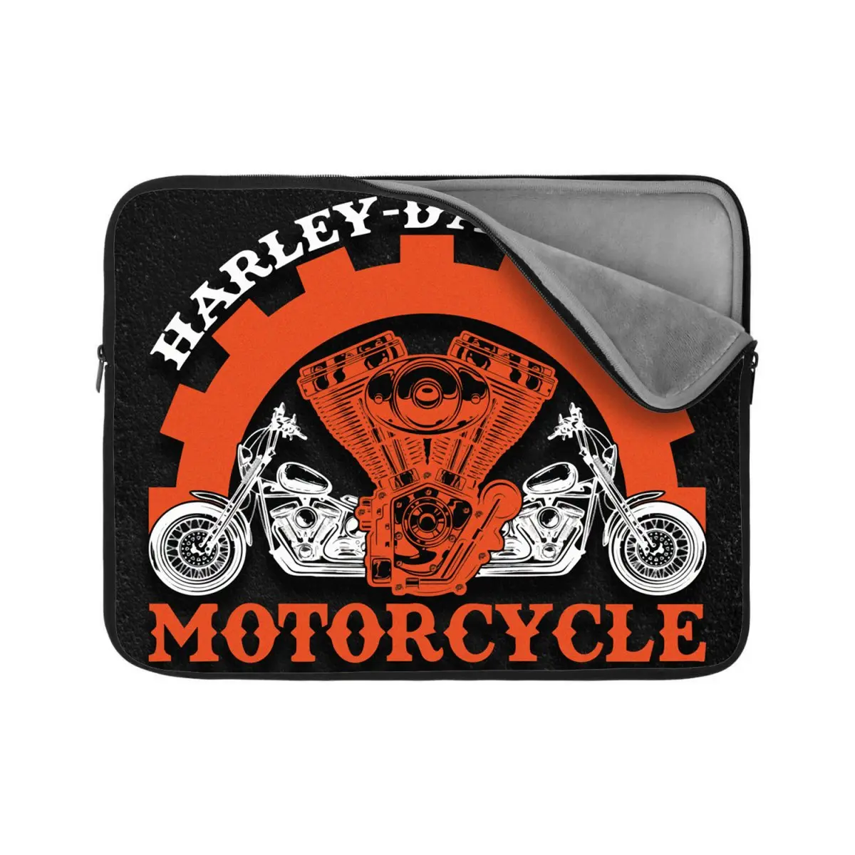 Obal na notebook Harley-Davidson motor Černé pozadí - 17"