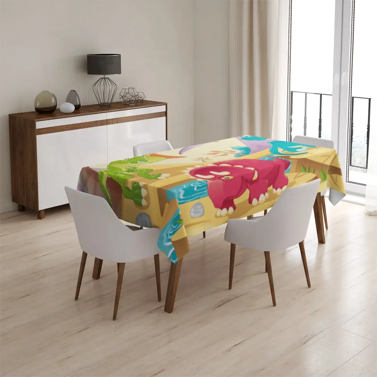 Ubrus Dinosauři 5 - 90x90 cm