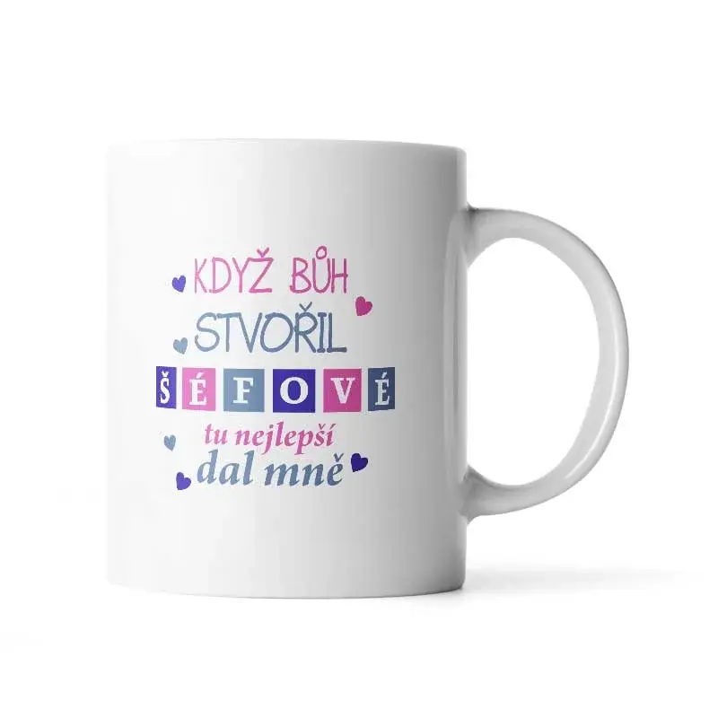Hrnek Když Bůh stvořil šéfové - 890 ml - XXL