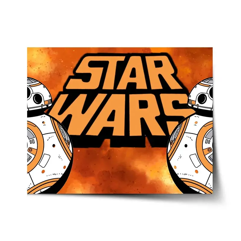 Plakát Star Wars Ohnivé pozadí - 120x80 cm