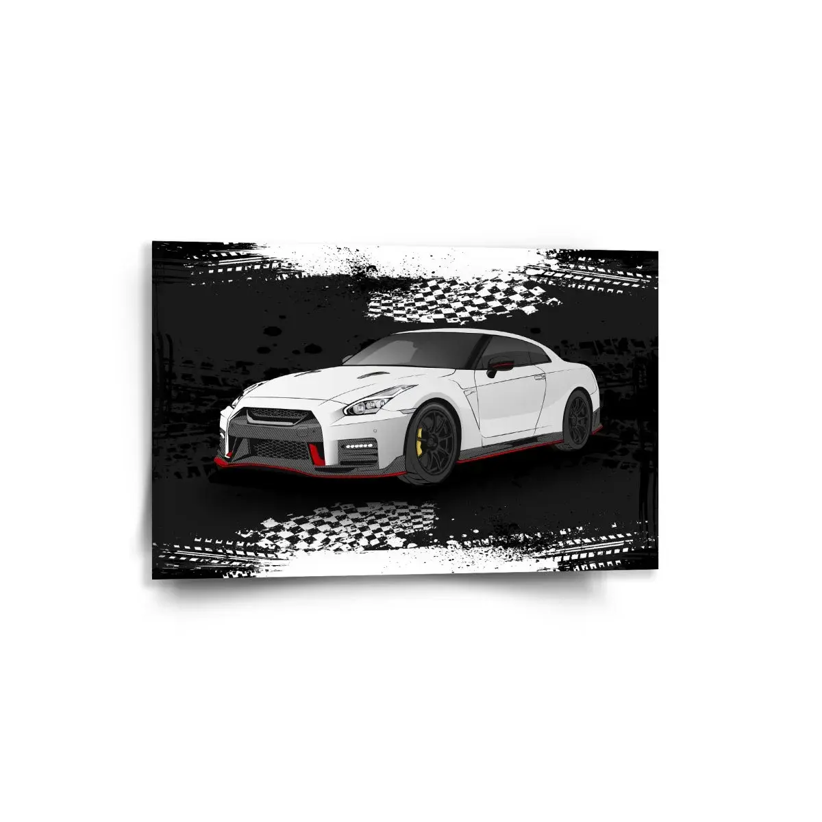 Obraz Nissan GTR 35 Černý - 60x40 cm