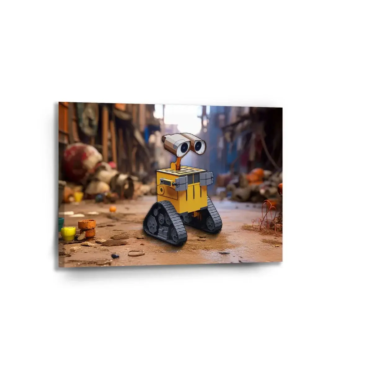 Obraz Wall-E robot Město - 90x60 cm