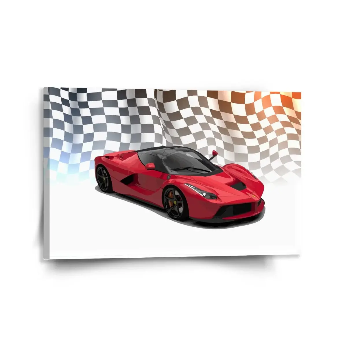 Obraz Ferrari Závodní vlajka - 120x80 cm