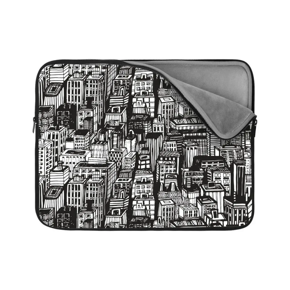 Obal na notebook Kreslené mrakodrapy - 17"