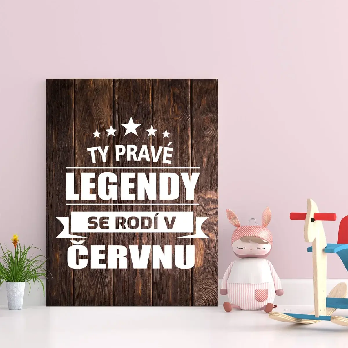 Dárková cedulka Ty pravé legendy se rodí v červnu: 30x40 cm