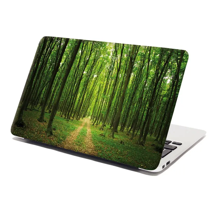 Samolepka na notebook Cesta v lese - 38x26 cm