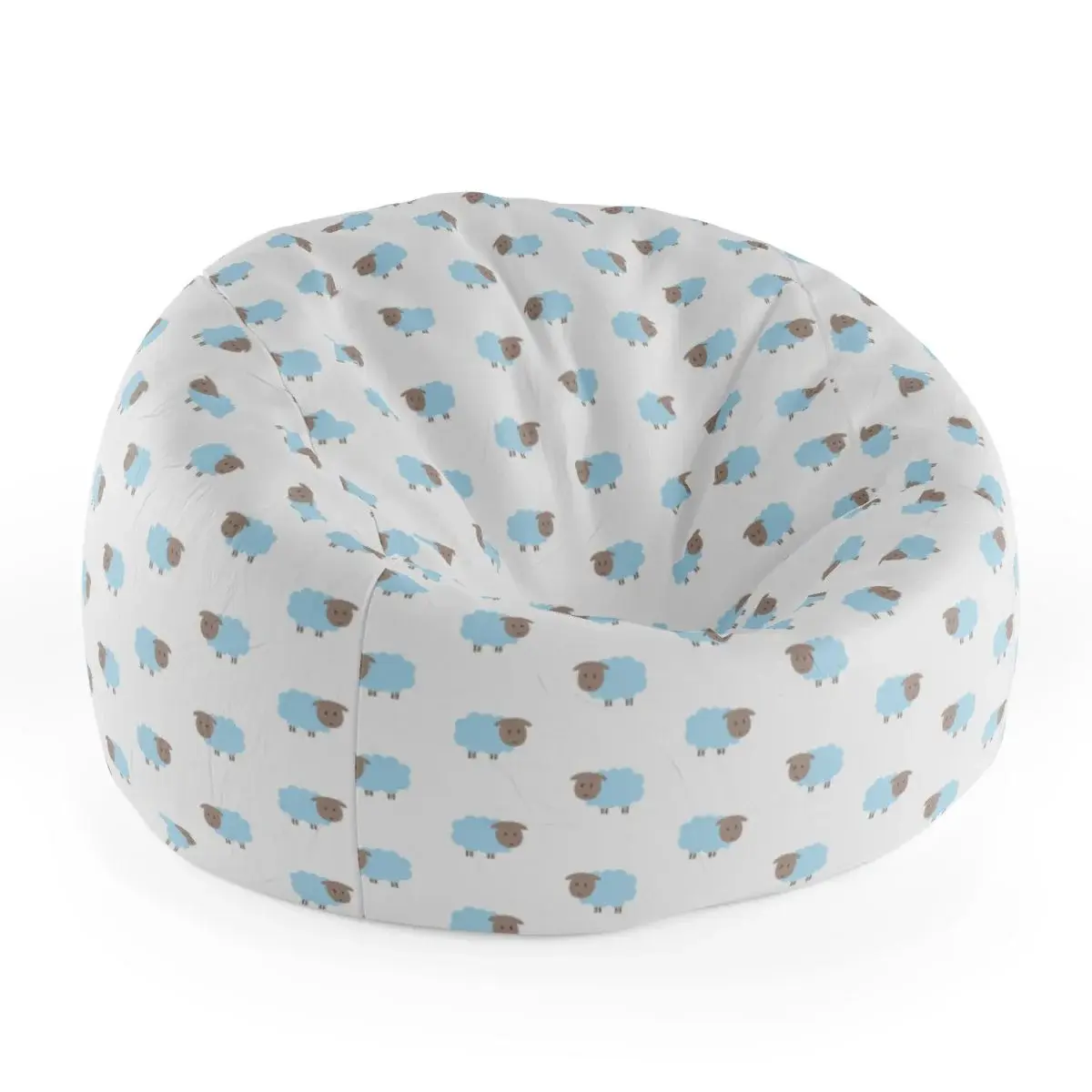 Sedací vak Cocoon Modré ovce - 115 x 75 x 45 cm
