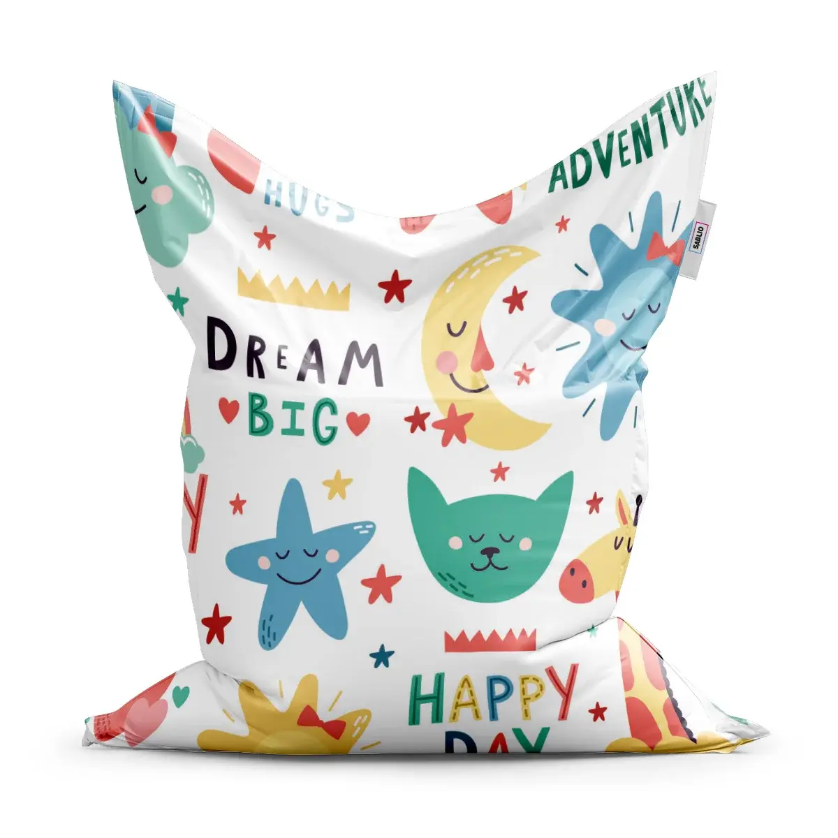 Sedací vak Classic Happy day - 200x140 cm
