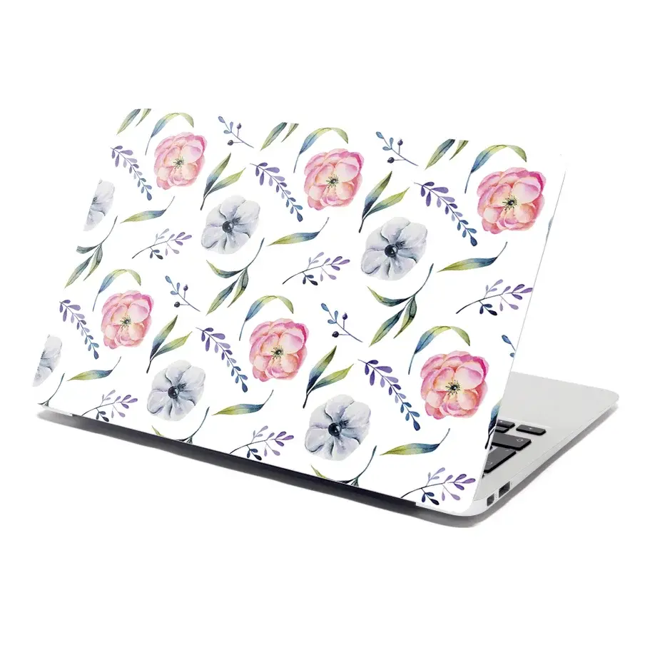 Samolepka na notebook Letní květy - 38x26 cm